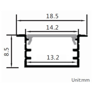 Iguana-Profile-PRO1408-recessed-2D