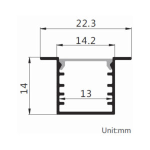 Iguana-Profile-PRO1414-recessed-2D