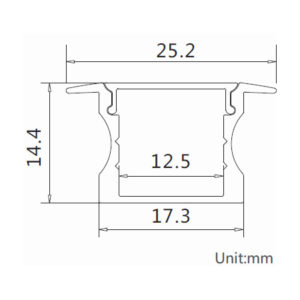 Iguana-Profile-PRO1714-recessed-2D